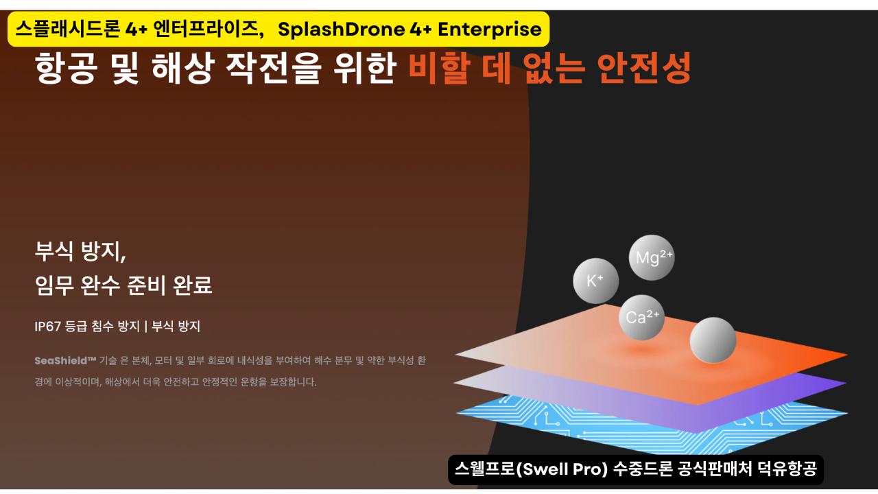 스웰프로 수중드론, 스플래시드론 4+ 엔터프라이즈. SplashDrone 4+ Enterprise Drone