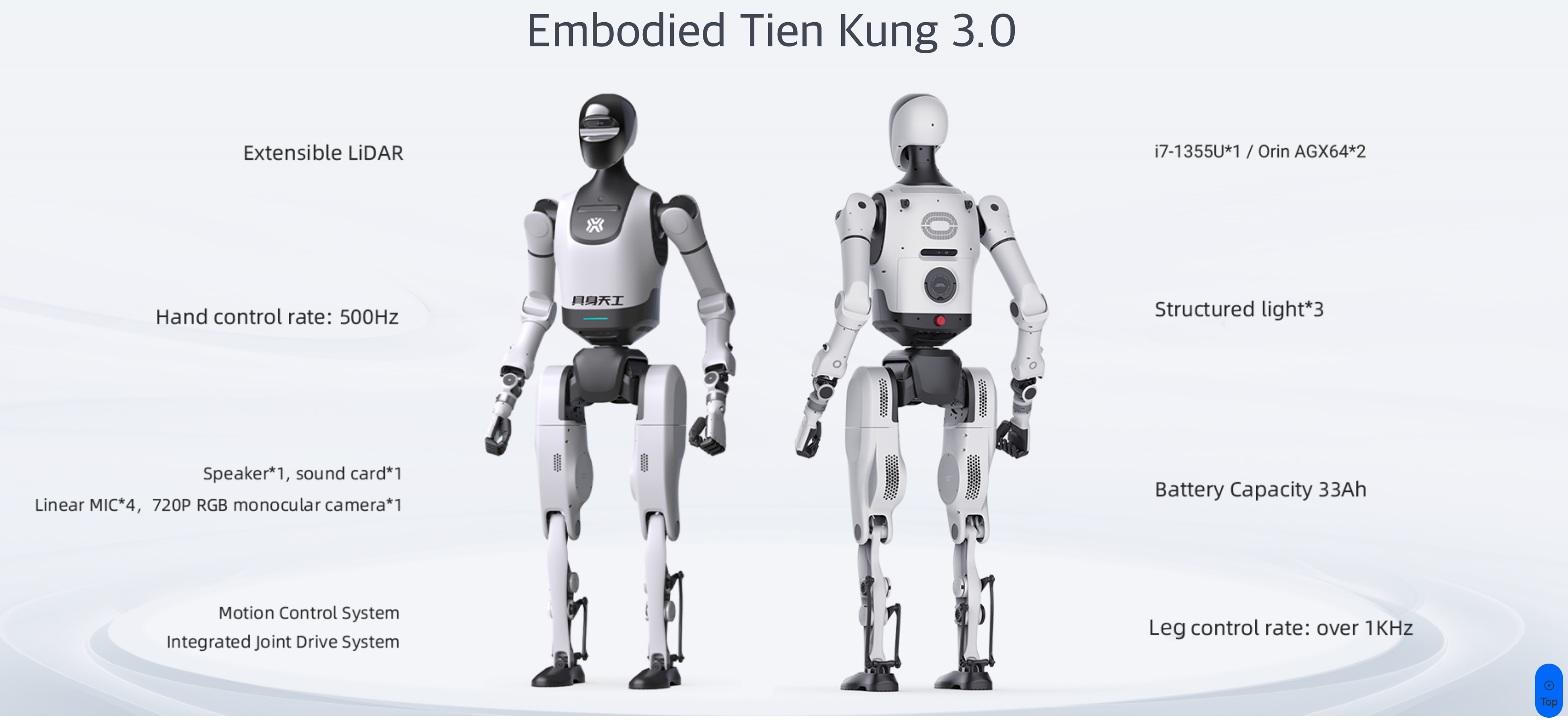 X-Humanoid 휴머노이드 로봇 Tiek Kung 3.0