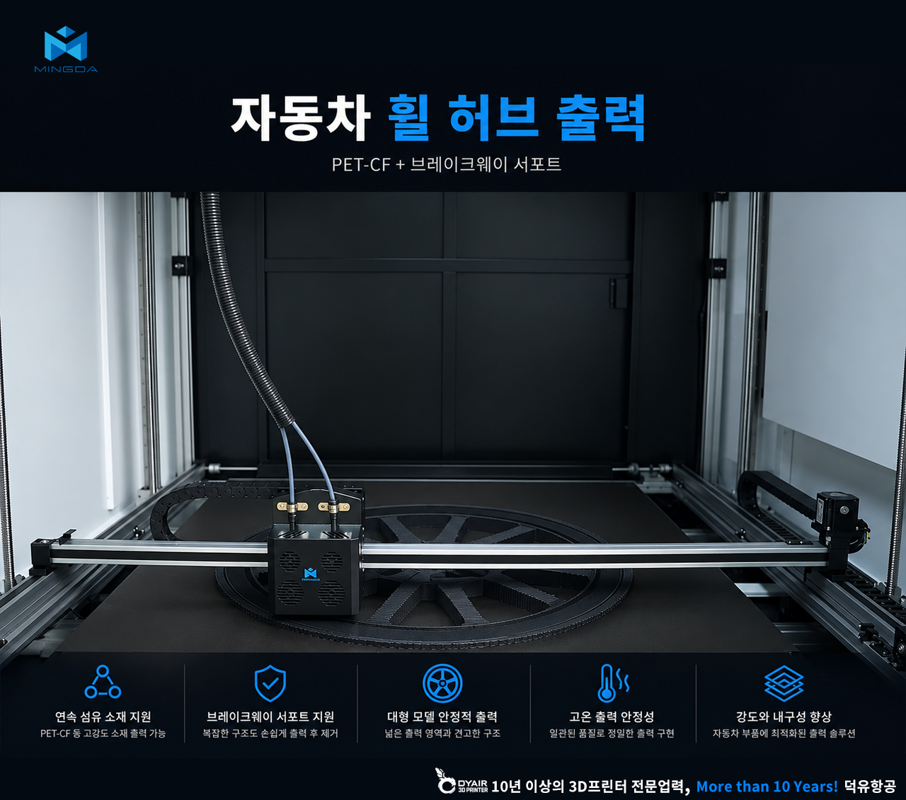 MINGDA MD1000D 3D프린터 상세사양 스펙