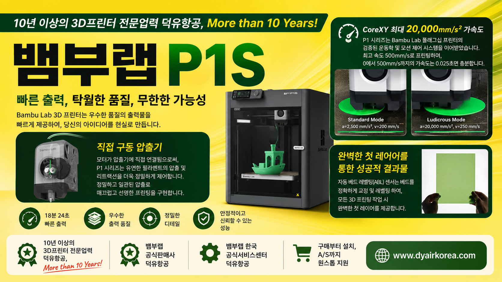 뱀부랩 P1S 3D프린터, Bambu lab 3D Printer