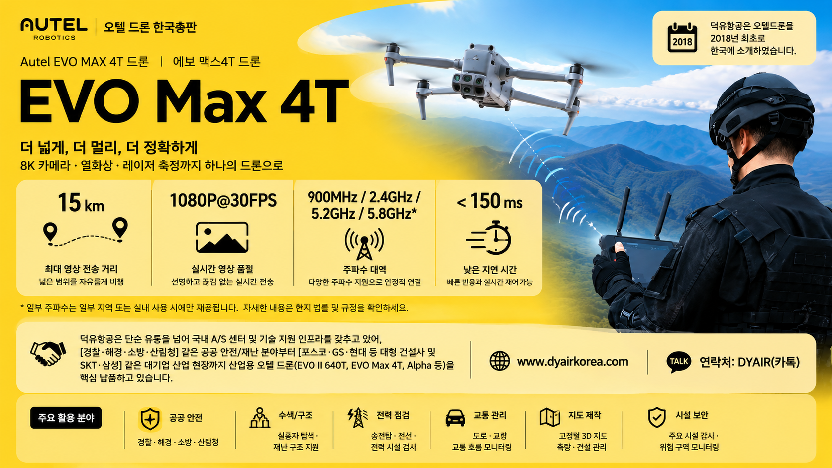 Autel EVO MAX4T Drone,오텔드론 맥스4T 파괴적 혁신기능, 다중센서의 결정체